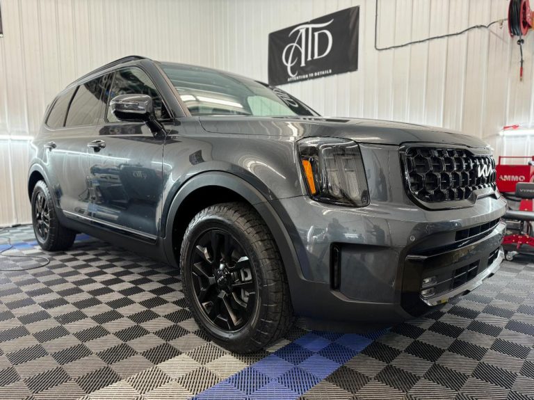 Gray Kia Telluride with professional PPF at Attention To Details